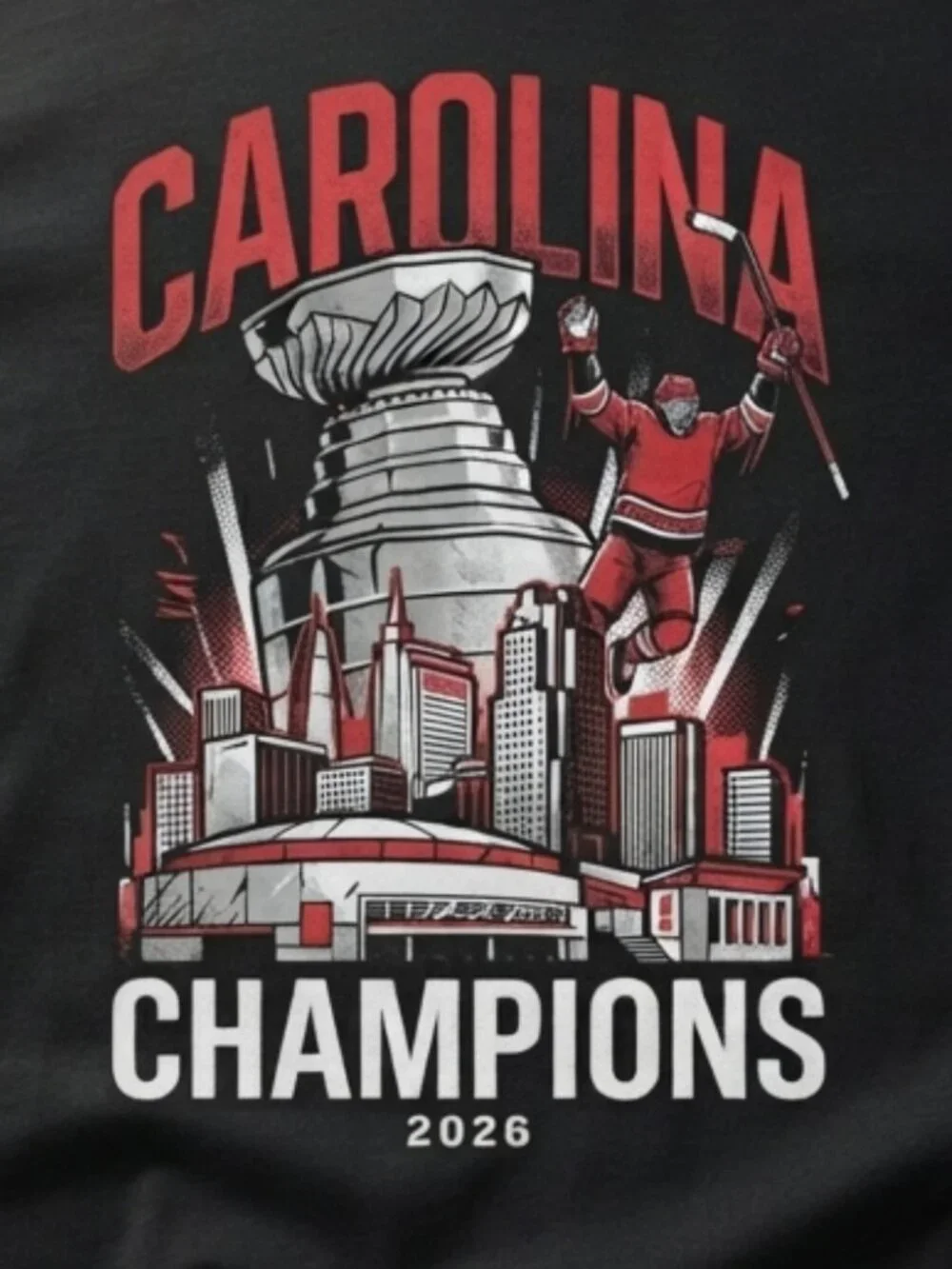 Carolina Hurricanes 2026 Stanley Cup Champions Graphic T-Shirt